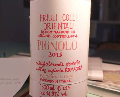 Etichetta Pignolo ERMACORA